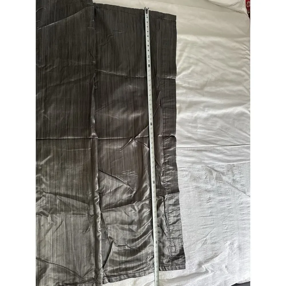 Set of 2 Beartistic Gray Curtains Panels Simple Chic Cozy Grey MidCentury Modern